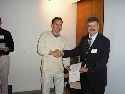 Guido with certificate, Helsinki 05